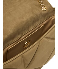 LOVE MOSCHINO EMBOSSED Mini shoulder bag, with chain sand - Women&rsquo;s Bags - 6