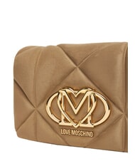 LOVE MOSCHINO EMBOSSED Shoulder bag, double portability sand - Women&rsquo;s Bags - 5