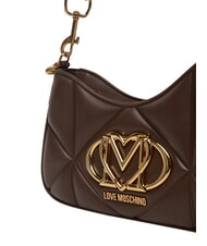LOVE MOSCHINO EMBOSSED Shoulder bag, with shoulder strap chocolate - Women&rsquo;s Bags - 5