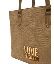 LOVE MOSCHINO PATCHY Shopping bag, shoulder bag sand - Women&rsquo;s Bags - 5