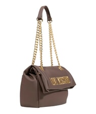 LOVE MOSCHINO BOLD LOVE HAMMERED  Shoulder bag / crossbody bag chocolate2 - Women&rsquo;s Bags - 4