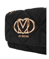 LOVE MOSCHINO EMBOSSED Mini shoulder bag, with chain Black - Women&rsquo;s Bags - 5