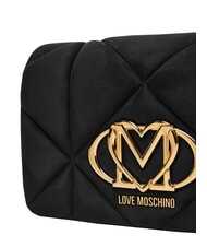LOVE MOSCHINO EMBOSSED Shoulder bag, double portability Black - Women&rsquo;s Bags - 5