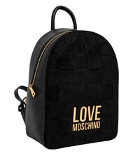 LOVE MOSCHINO PATCHY Backpack with logo Black - Women&rsquo;s Bags - 3