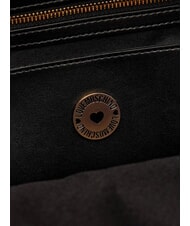 LOVE MOSCHINO PATCHY Backpack with logo Black - Women&rsquo;s Bags - 8