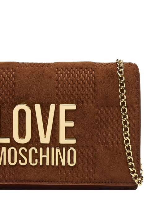 PATCHY Clutch bag with chain camel2 - Women&rsquo;s Bags