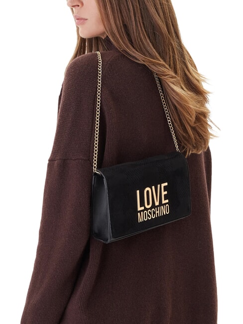 PATCHY Clutch bag with chain Black - Women&rsquo;s Bags