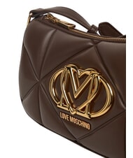 LOVE MOSCHINO EMBOSSED Mini shoulder bag chocolate - Women&rsquo;s Bags - 5