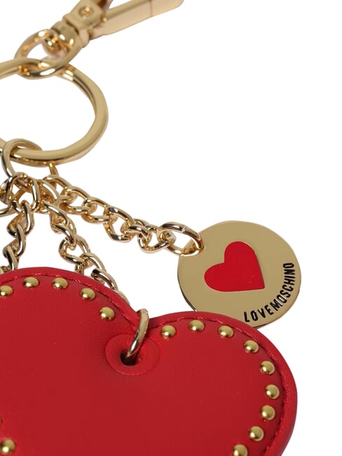 CHARMS Keychain with metal logo black/red/black - Key holders