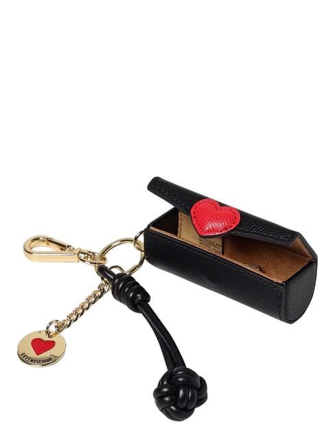 CHARMS Keychain with metal logo black/red/black - Key holders
