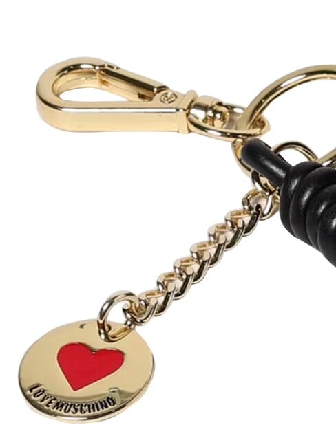CHARMS Keychain with metal logo black/red/black - Key holders