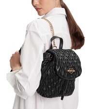 LOVE MOSCHINO DEMURE Backpack with chain shoulder straps Black - Women&rsquo;s Bags - 2