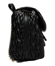 LOVE MOSCHINO DEMURE Backpack with chain shoulder straps Black - Women&rsquo;s Bags - 4