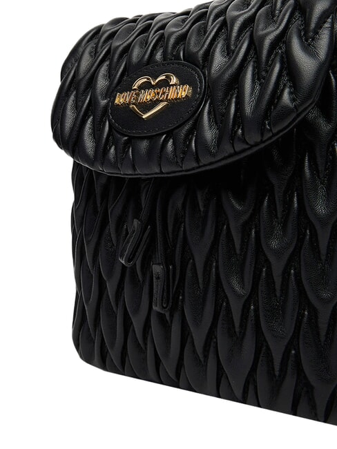 DEMURE Backpack with chain shoulder straps Black - Women&rsquo;s Bags