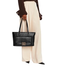 LOVE MOSCHINO EMBOSSED Shopping bag, double portability - Women&rsquo;s Bags