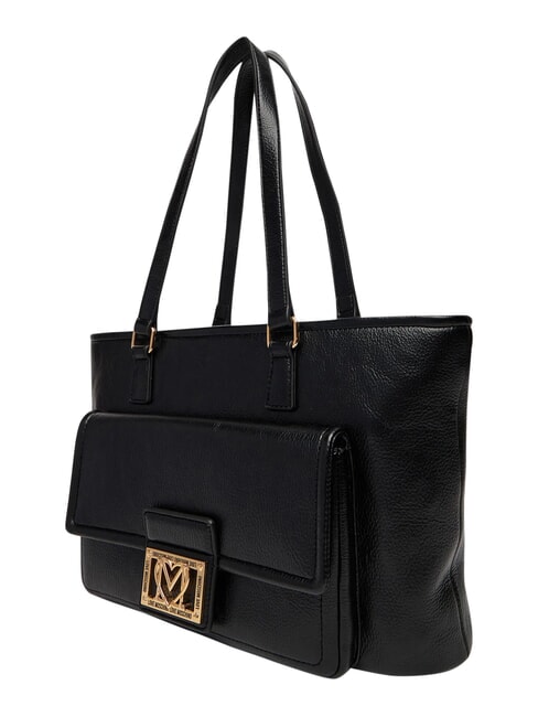 EMBOSSED Shopping bag, double portability Black - Women&rsquo;s Bags