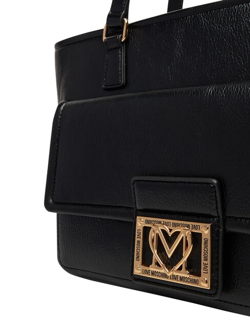 EMBOSSED Shopping bag, double portability Black - Women&rsquo;s Bags