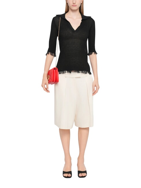 EMBOSSED Mini shoulder bag, with chain RED - Women&rsquo;s Bags