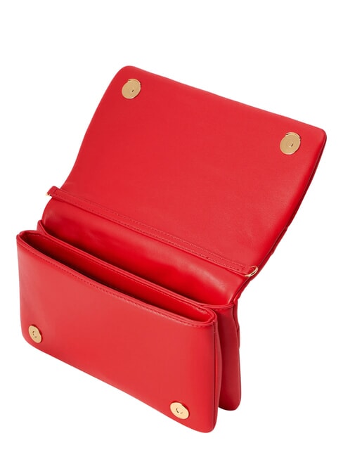 EMBOSSED Mini shoulder bag, with chain RED - Women&rsquo;s Bags