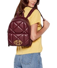 LOVE MOSCHINO EMBOSSED Backpack with front pocket wine - Women&rsquo;s Bags - 2