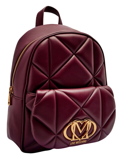 EMBOSSED Backpack with front pocket wine - Women&rsquo;s Bags