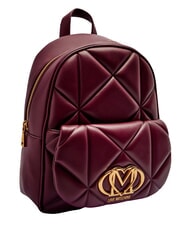 LOVE MOSCHINO EMBOSSED Backpack with front pocket wine - Women&rsquo;s Bags - 5