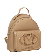 LOVE MOSCHINO LOGO Backpack with front pocket beige - Women&rsquo;s Bags - 3