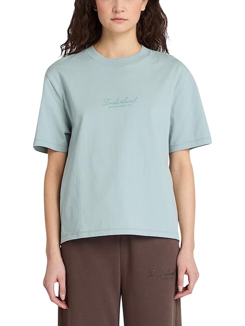 LUSH COMFORT Cotton T-Shirt silver blue - T-shirt