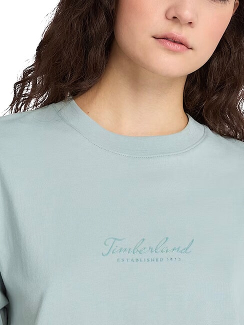 LUSH COMFORT Cotton T-Shirt silver blue - T-shirt