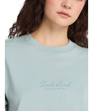 TIMBERLAND LUSH COMFORT Cotton T-Shirt silver blue - T-shirt - 5