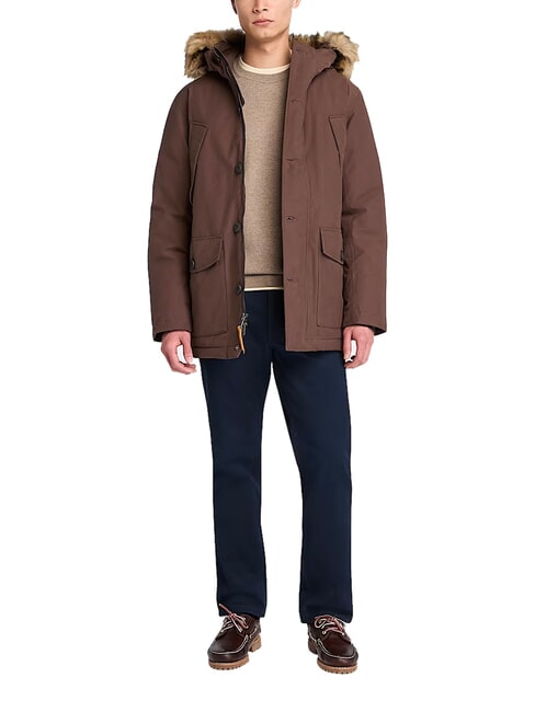 SCAR RIDGE Hooded jacket chocolate - Men's Jackets