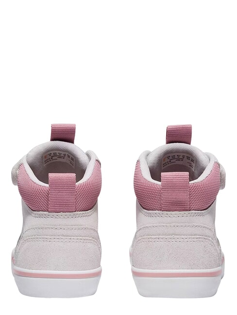 STONE JUMP MID Mixed leather sneakers light gray suede - Baby Shoes