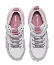 TIMBERLAND STONE JUMP MID Mixed leather sneakers light gray suede - Baby Shoes - 3