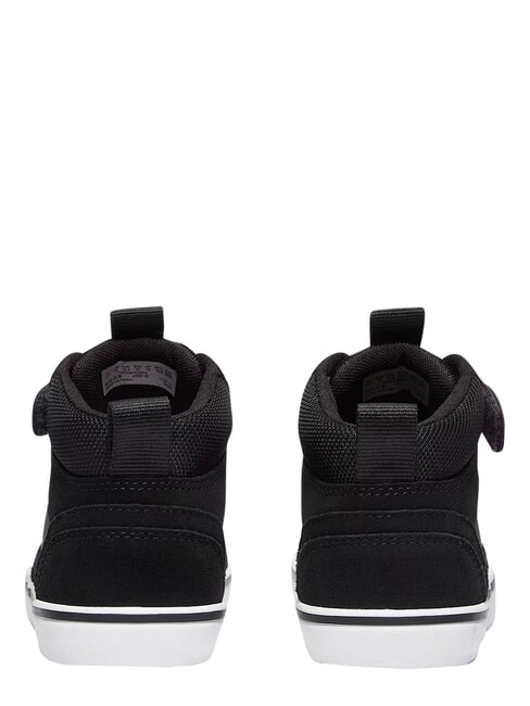 STONE JUMP MID Mixed leather sneakers black suede - Baby Shoes