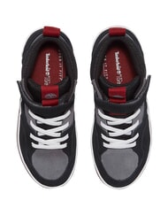 TIMBERLAND STONE JUMP MID Mixed leather sneakers dark gray suede - Baby Shoes - 3
