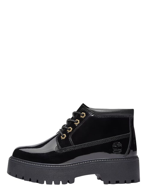STONE STREET Waterproof leather ankle boot black patent leather - Women&rsquo;s shoes