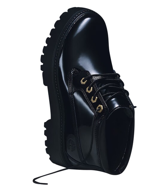 STONE STREET Waterproof leather ankle boot black patent leather - Women&rsquo;s shoes