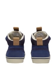 TIMBERLAND STONE JUMP MID Mixed leather sneakers dark blue - Baby Shoes - 2