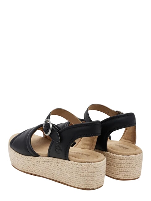 SANTORINI SUN Leather sandals black full grain - Women&rsquo;s shoes