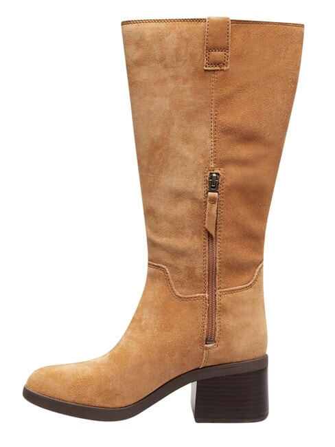 BELLEVAUX Leather ankle boot medium brown suede - Women&rsquo;s shoes