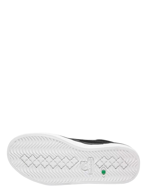 STONE JUMP MID Mixed leather sneakers black suede - Baby Shoes