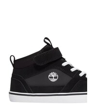 TIMBERLAND STONE JUMP MID Mixed leather sneakers black suede - Baby Shoes - 9