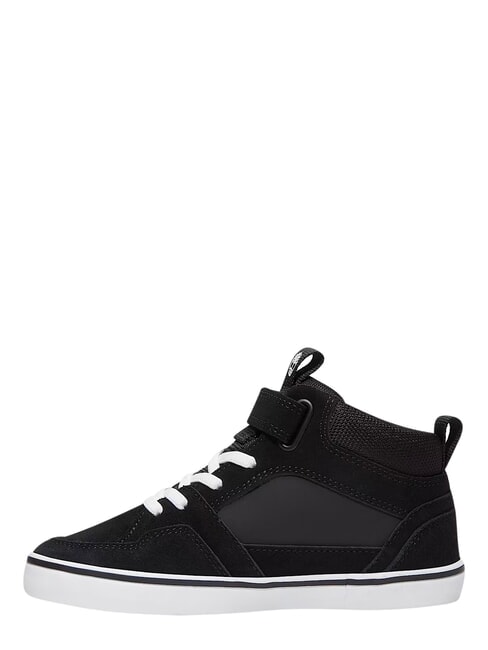 STONE JUMP MID Mixed leather sneakers black suede - Baby Shoes