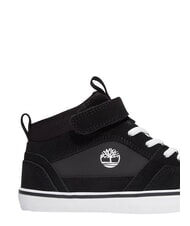 TIMBERLAND STONE JUMP MID Mixed leather sneakers black suede - Baby Shoes - 9