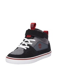 TIMBERLAND STONE JUMP MID Mixed leather sneakers dark gray suede - Baby Shoes - 6