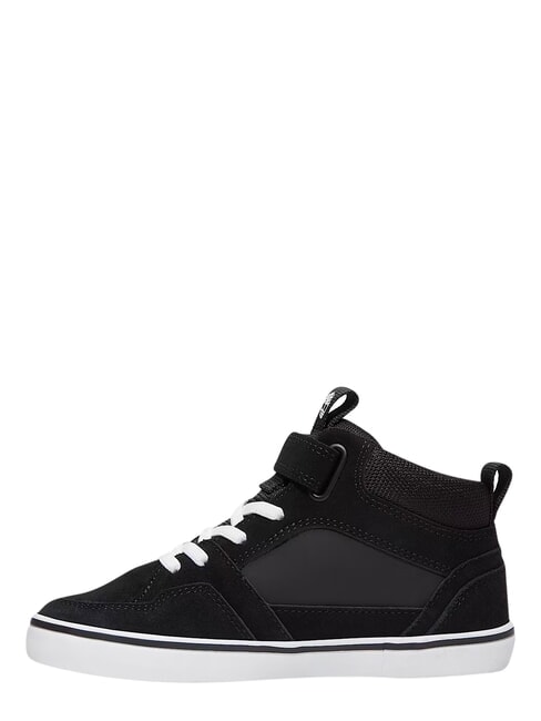 STONE JUMP MID Mixed leather sneakers black suede - Baby Shoes