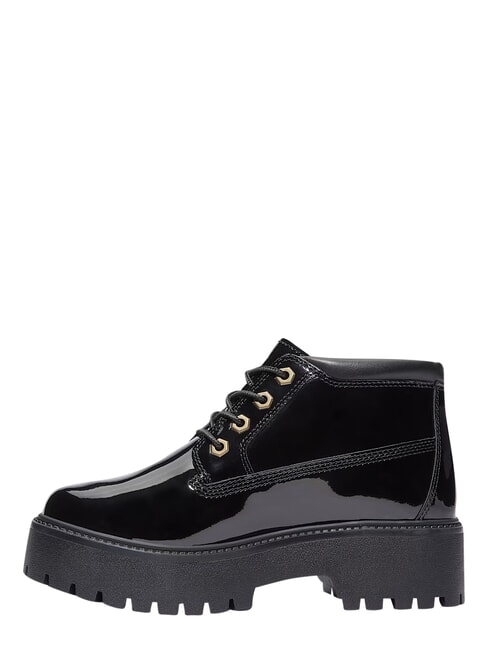STONE STREET Waterproof leather ankle boot black patent leather - Women&rsquo;s shoes