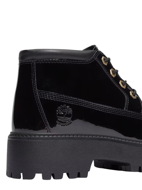 STONE STREET Waterproof leather ankle boot black patent leather - Women&rsquo;s shoes