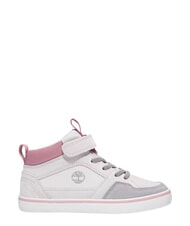 TIMBERLAND STONE JUMP MID Mixed leather sneakers light gray suede - Baby Shoes - 4