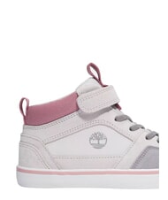 TIMBERLAND STONE JUMP MID Mixed leather sneakers light gray suede - Baby Shoes - 9